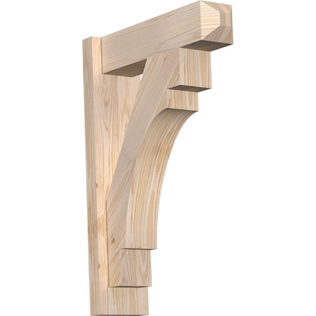 Ekena Millwork Merced Smooth Craftsman Outlooker, Douglas Fir, 5 1/2"W x 18"D x 26"H OUT06X18X26MRC04SDF